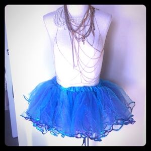 Blue and purple sparkly tutu